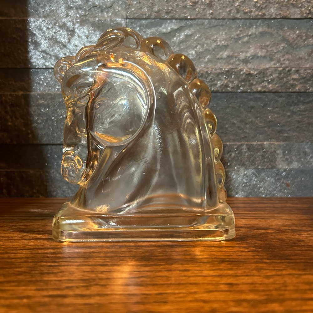 Vintage 1950’s Federal Glass Horse Head Bookend - Picture 3 of 3
